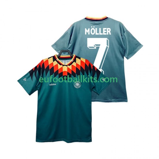 Germany MOLLER 7 Retro Away Football Shirts 1994 Men LS