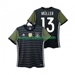Germany MULLER 13 Retro Away Football Shirts 2016 Men LS