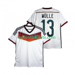 Germany Retro MULLER 13 Home Football Shirts 2014 Men LS
