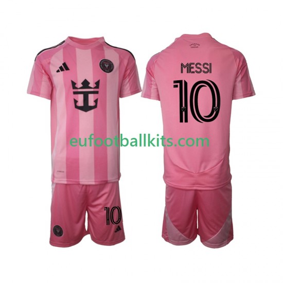 Inter Miami Lionel Messi 10 Home Football Shirts 2025 Kids LS