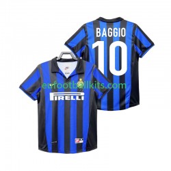 Inter Milan BAGGIO 10 Retro Home Football Shirts 1998 1999 Men LS