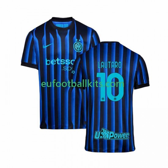 Inter Milan Lautaro Martinez 10 Home Football Shirts 2025-2026 Men LS