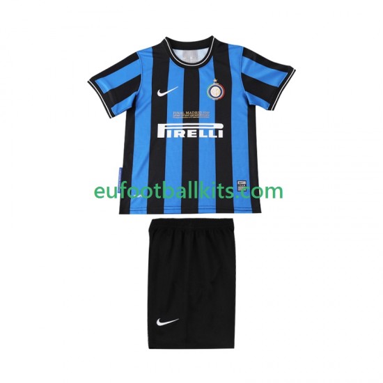 Inter Milan Retro Home Football Shirts 2009 2010 Kids LS