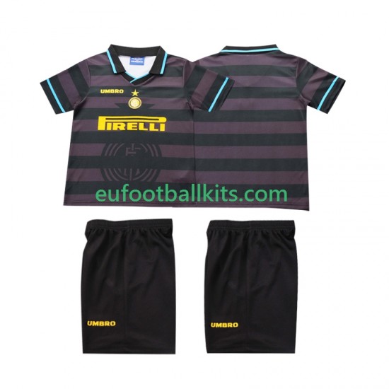 Inter Milan Retro Third Football Shirts 1997 1998 Kids LS