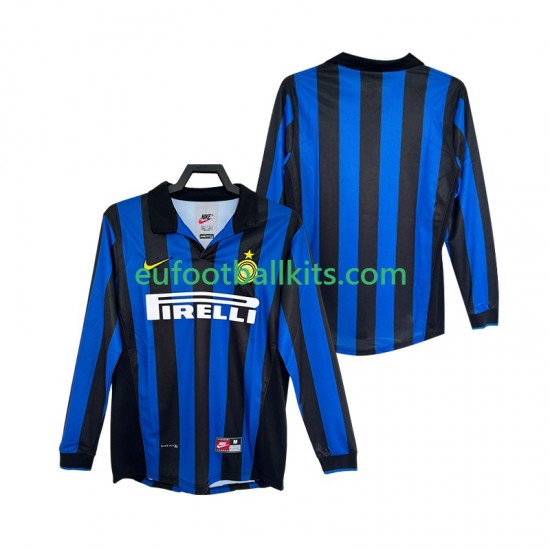 Inter Milan Retro Home Football Shirts 1998 1999 Men SS