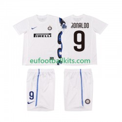 Inter Milan Ronaldo 9 Retro Away Football Shirts 2010 2011 Kids LS