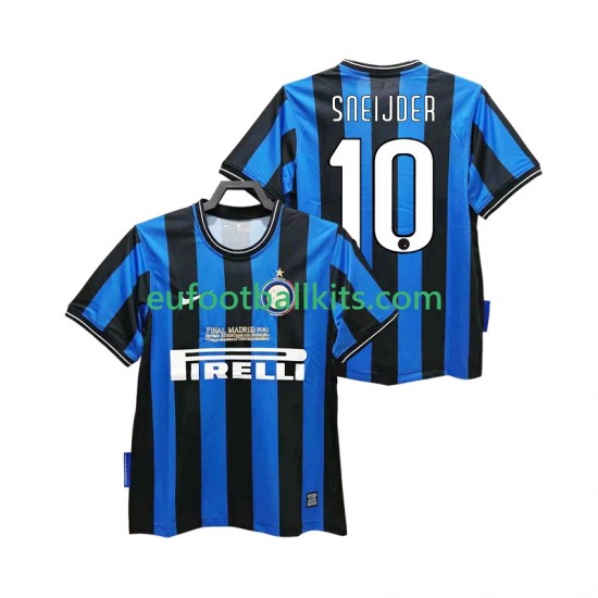 Inter Milan SNEIJDER 10 Retro Home Football Shirts 2009 2010 Men LS