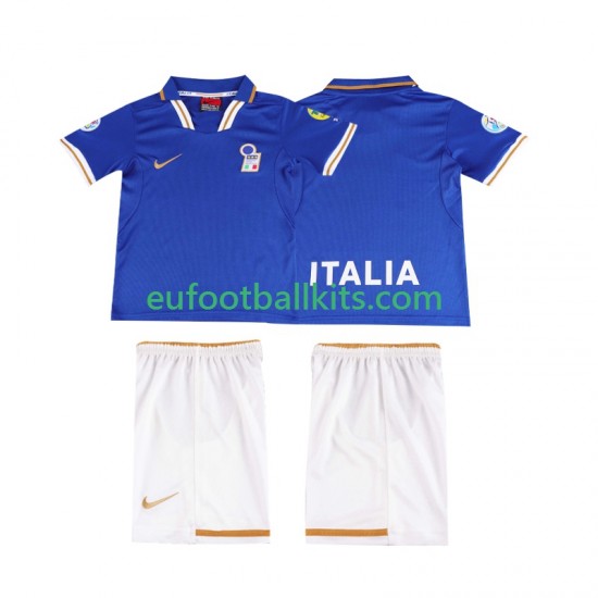 Italy Retro Home Football Shirts 1996 Kids LS