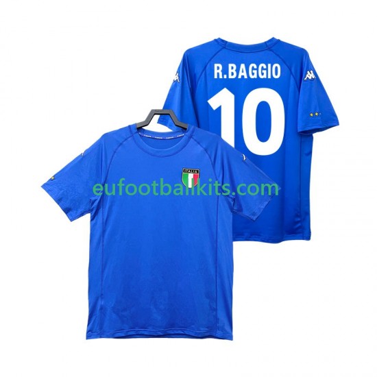 Italy Roberto Baggio 10 Retro Home Football Shirts 2000 Men LS