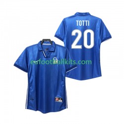Italy Totti 20 Retro Home Football Shirts 1998 Men LS