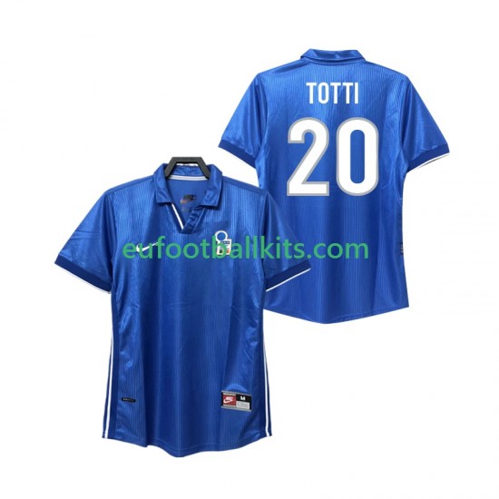Italy Totti 20 Retro Home Football Shirts 1998 Men LS