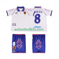Japan NAKATA 8 Retro Away Football Shirts 1998 Kids LS