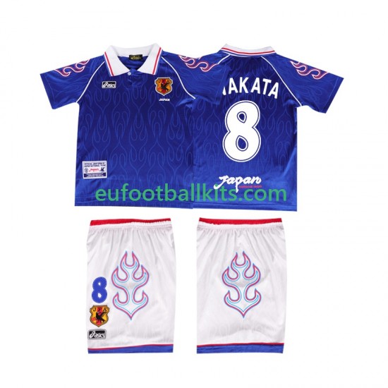 Japan NAKATA 8 Retro Home Football Shirts 1998 Kids LS