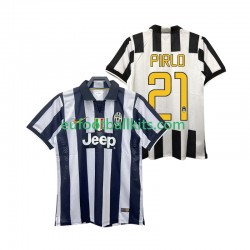 Juventus Andrea Pirlo 21 Retro Home Football Shirts 2014 2015 Men LS