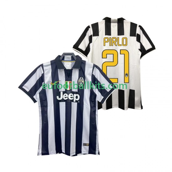Juventus Andrea Pirlo 21 Retro Home Football Shirts 2014 2015 Men LS