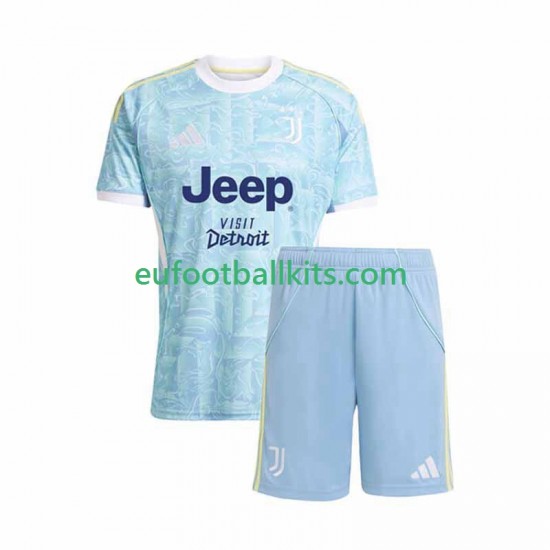Juventus Away Football Shirts 2025-2026 Kids LS