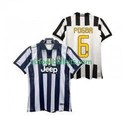 Juventus Pogba 6 Retro Home Football Shirts 2014 2015 Men LS