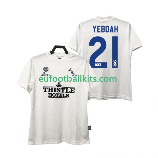 Leeds United YEBOAH 21 Retro Home Football Shirts 1995 1996 Men LS