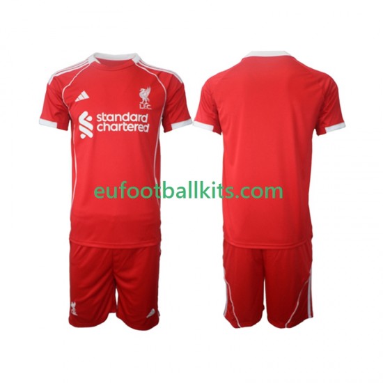 Liverpool Home Football Shirts 2025-2026 Kids LS