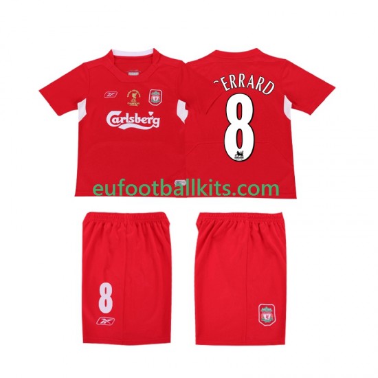 Liverpool GERRARD 8 Retro Home Football Shirts LWP 2004 2005 Men LS