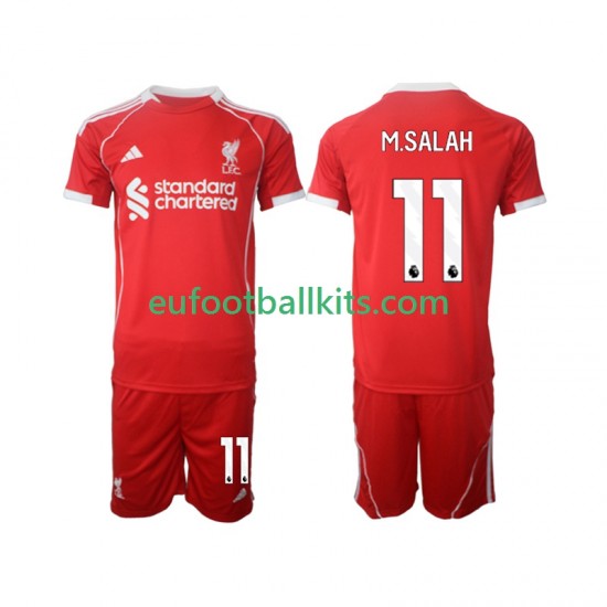 Liverpool Mohamed Salah 11 Home Football Shirts 2025-2026 Kids LS