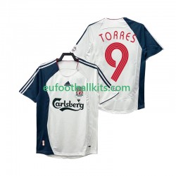 Liverpool Torres 9 Retro Away Football Shirts 2006 2008 Men LS