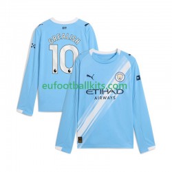 Manchester City Jack Grealish 10 Home Football Shirts 2025-2026 Men SS