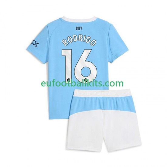 Manchester City Rodrigo Hernandez 16 Home Football Shirts 2025-2026 Kids LS