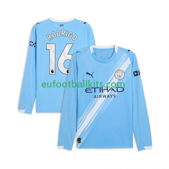Manchester City Rodrigo Hernandez 16 Home Football Shirts 2025-2026 Men SS