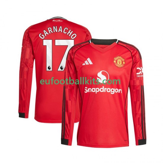 Manchester United Alejandro Garnacho 17 Home Football Shirts 2025-2026 Men SS