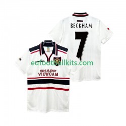 Manchester United Beckham 7 Retro Away Football Shirts 1998 1999 Men LS