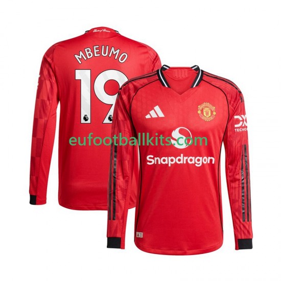 Manchester United Bryan Mbeumo 19 Home Football Shirts 2025-2026 Men SS