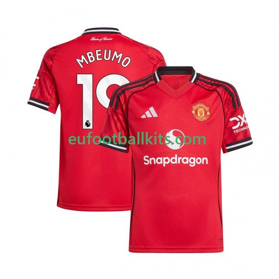 Manchester United Bryan Mbeumo 19 Home Football Shirts 2025-2026 Men LS