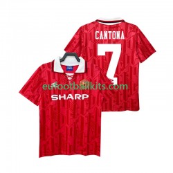 Manchester United CANTONA 7 Retro Home Football Shirts 1992 1994 Men LS