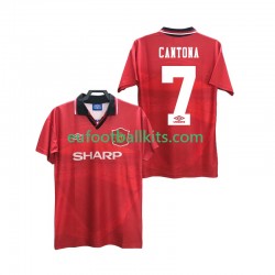 Manchester United CANTONA 7 Retro Home Football Shirts 1994 1996 Men LS