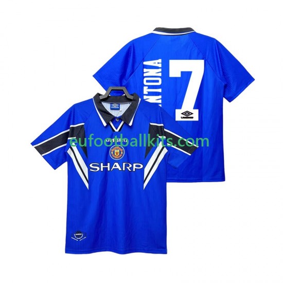 Manchester United CANTONA 7 Retro Third Football Shirts 1996 1998 Men LS