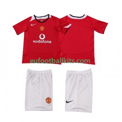 Manchester United Home Football Shirts Retro 2005 2006 Kids LS