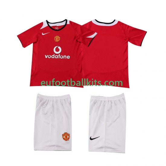 Manchester United Home Football Shirts Retro 2005 2006 Kids LS