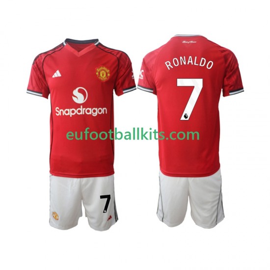 Manchester United Cristiano Ronaldo 7 Home Football Shirts 2025-2026 Kids LS