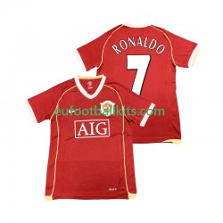 Manchester United Cristiano Ronaldo 7 Retro Home Football Shirts 2006 2007 Men LS