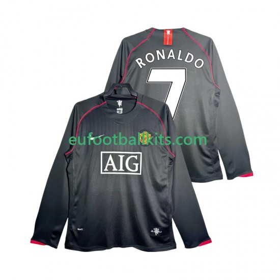 Manchester United Critstiano Ronaldo 7 Retro Away Football Shirts 2007 2008 Men SS