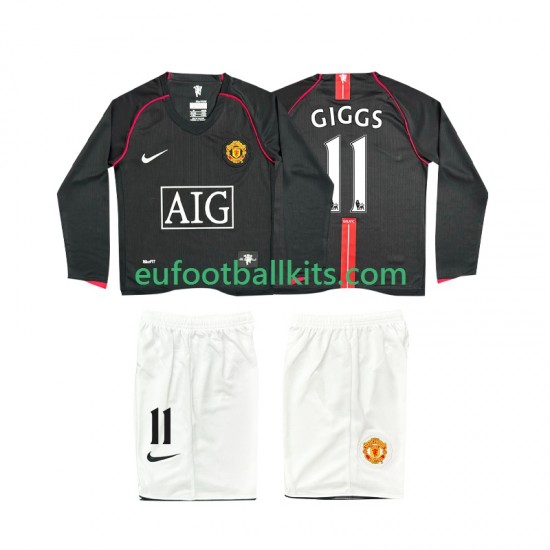 Manchester United GIGGS 11 Away Football Shirts Retro 2007 2008 Kids SS
