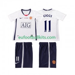 Manchester United GIGGS 11 Away Football Shirts Retro Champions League 2008 2009 Kids LS