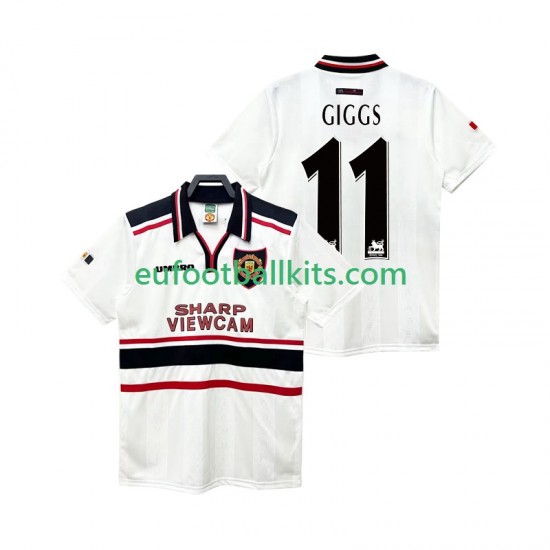 Manchester United GIGGS 11 Retro Away Football Shirts 1998 1999 Men LS