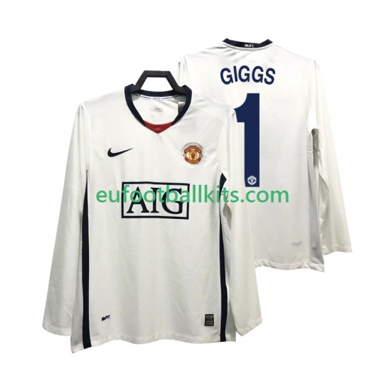 Manchester United GIGGS 11 Retro Away Football Shirts Premier League 2008 2009 Men SS