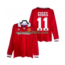 Manchester United GIGGS 11 Retro Home Football Shirts 1992 1994 Men SS