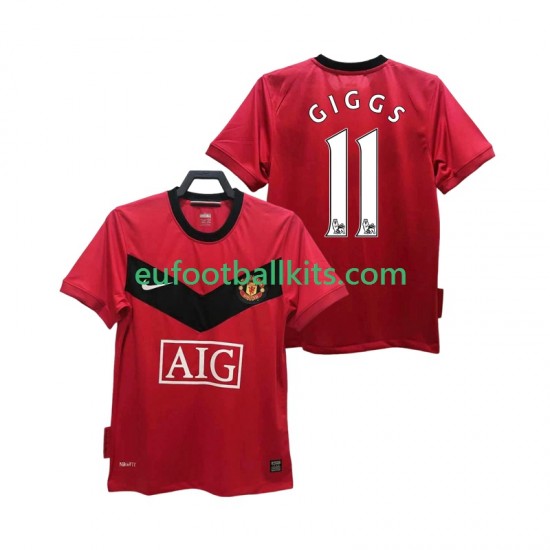 Manchester United GIGGS 11 Retro Home Football Shirts 2009 2010 Men LS