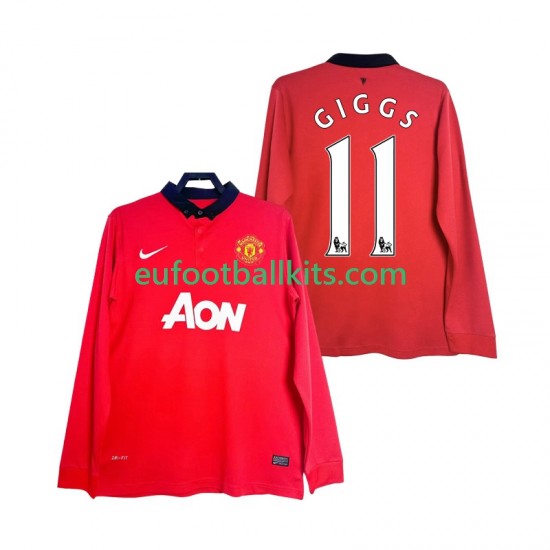 Manchester United GIGGS 11 Retro Home Football Shirts 2013 2014 Men SS