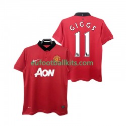 Manchester United GIGGS 11 Retro Home Football Shirts 2013 2014 Men LS