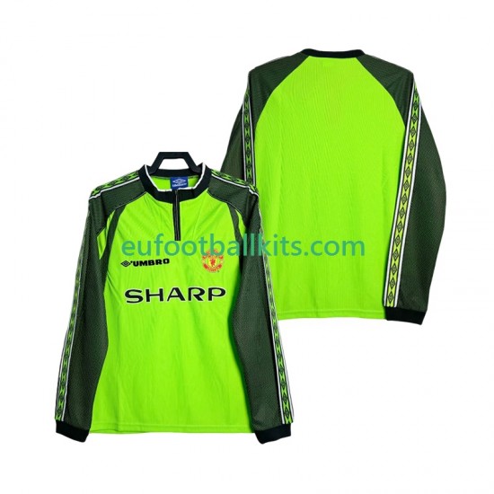 Manchester United Goalkeeper Retro Home Football Shirts 1998 2000 Men SS
